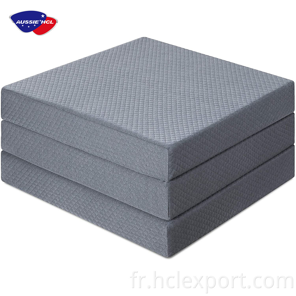 Matelas pliant extérieur de voyage médical pliable matelas d'éponge de camping